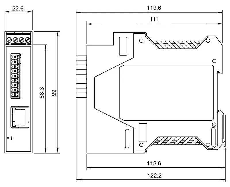 Serial Device Server ICDM-RX/TCP-ST/RJ45-DIN — photo 3 of 4