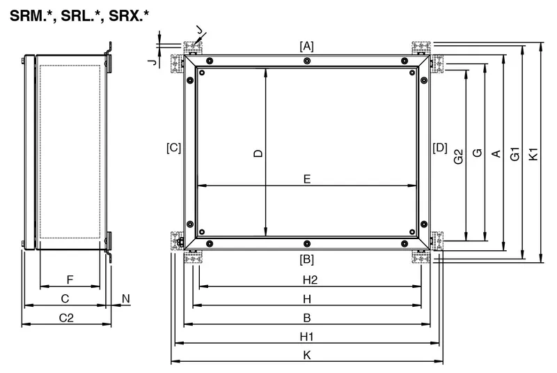 Terminal and Junction Boxes Ex e / Ex i with Return Flange, Stainless Steel SR.T* — photo 3 of 4