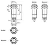Thru-beam sensor (pair) OBE10M-18GM60-SE4-IR-1C — photo 3 of 5
