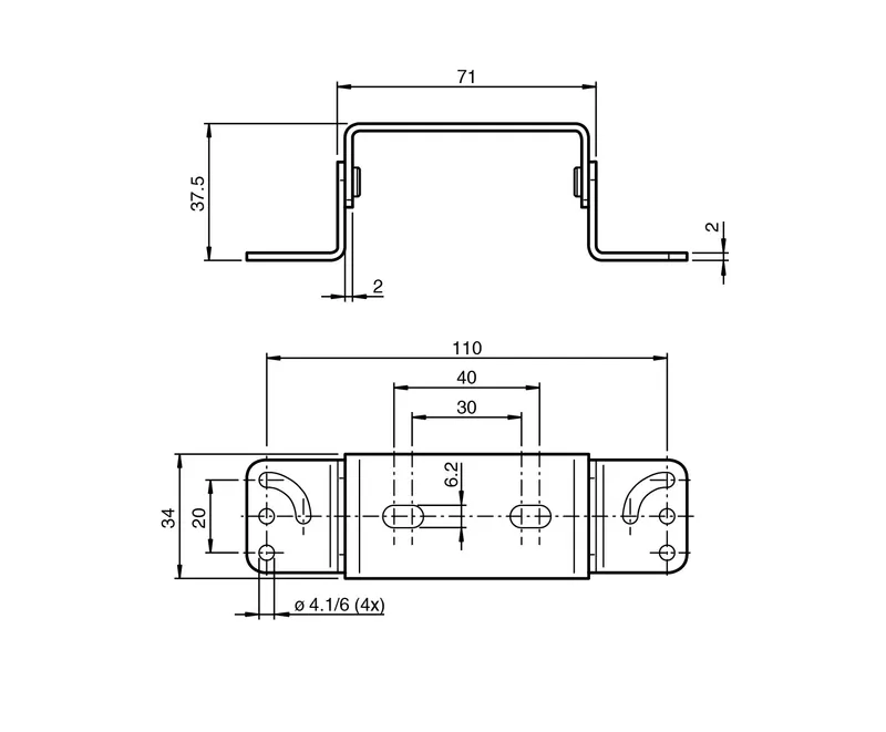 Pepperl Fuchs VOS-IL-MH04 – Mounting bracket — photo 3 of 3