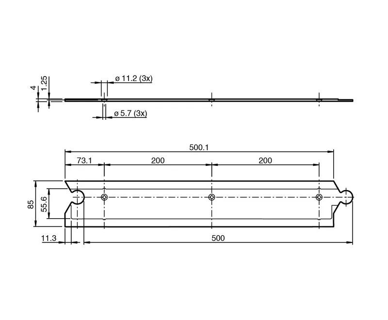 Pepperl Fuchs PGV-PR-GM-CONTROL500R – Countersunk profile rail — photo 3 of 3