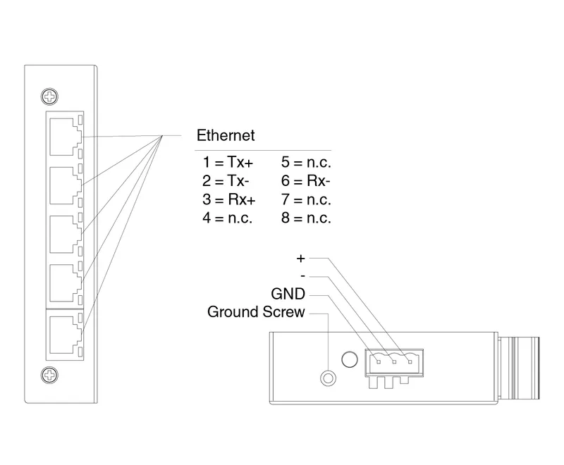 Ethernet switch unmanaged ICRL2-U-5RJ45-G-DIN — photo 4 of 4