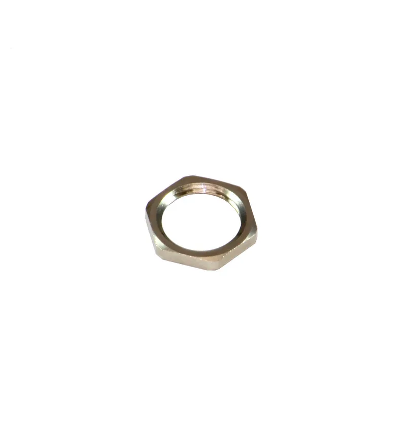 Nut LOCKNUT M16 NICKEL BRASS — photo 2 of 3