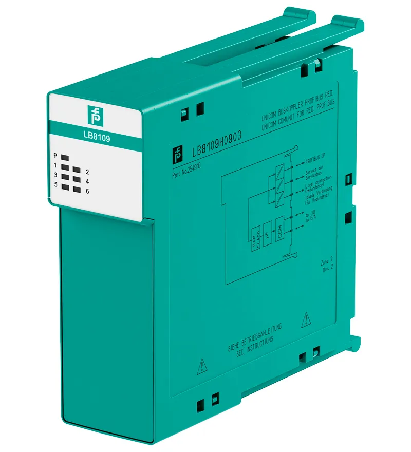 Pepperl Fuchs LB8109H0908 – Unicom Com Unit for PROFIBUS DP/DP-V1 — photo 2 of 2