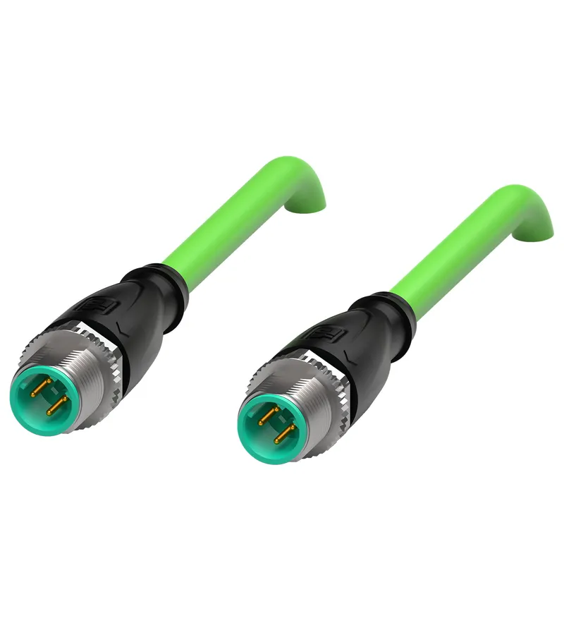 Connection cable, Ethernet V1SD-G-GN90M-PUR-E1S-V1D-G — photo 2 of 4
