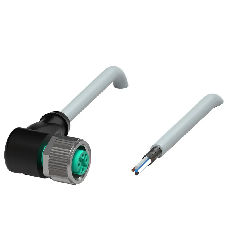 Cable socket, shielded V15-W-15M-PUR-ABG — photo 2 of 4