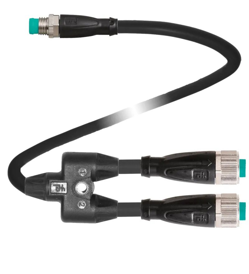 Pepperl Fuchs V11-G-0,6M-PUR-U-T-0,6M-V31-GM – Y connection cable — photo 2 of 4