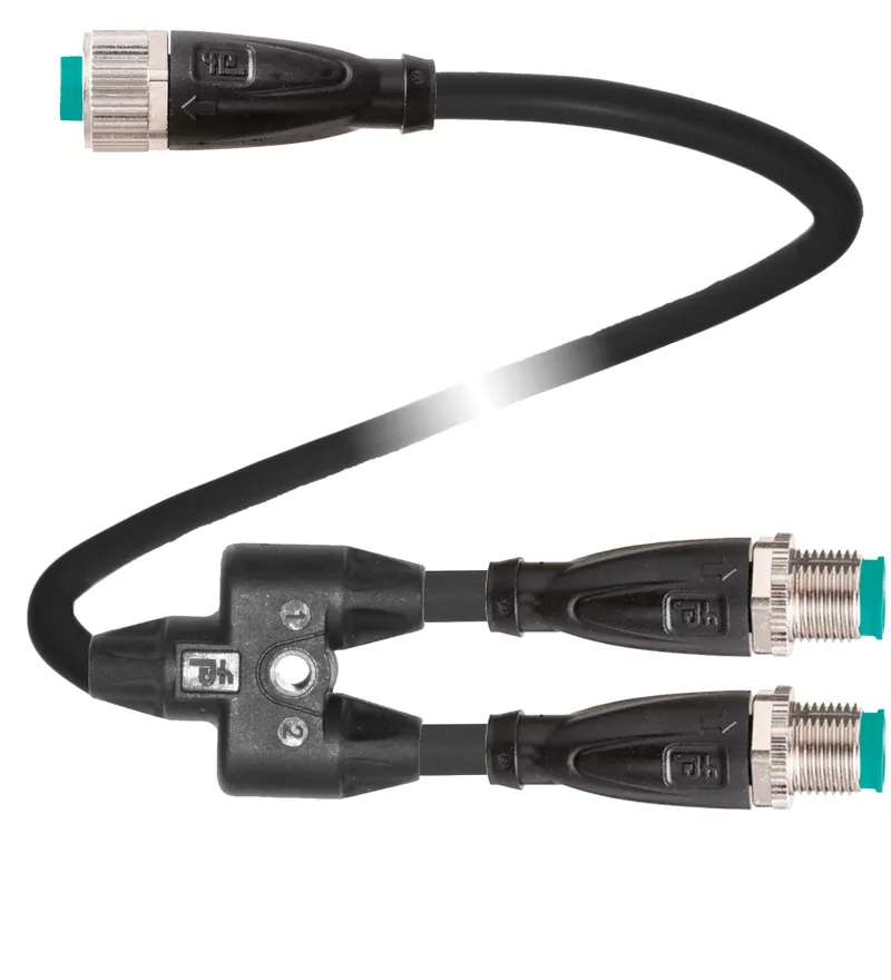Pepperl Fuchs V1S-G-0,15-PUR-U-T-0,15-V1-G-Y – Y connection cable — photo 2 of 4