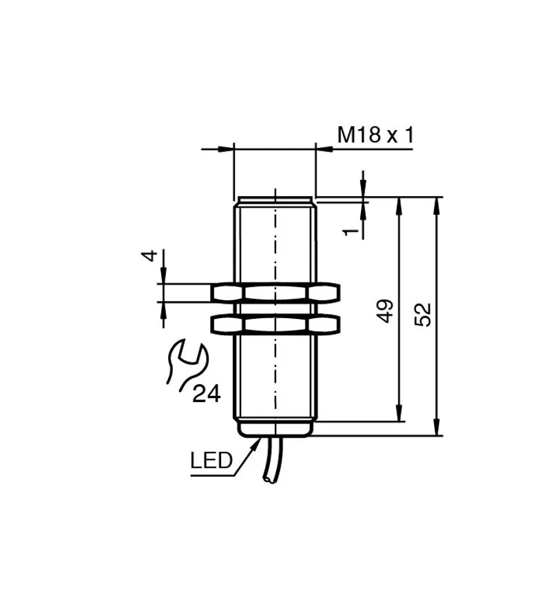 Inductive sensor NBN8-18GK50-E0-5M — photo 3 of 4