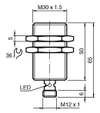 Inductive sensor NRB15-30GS50-E2-IO-V1 — photo 3 of 5 Inductive sensor NRB15-30GS50-E2-IO-V1 — photo 3 of 5
