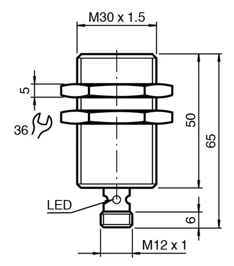 Inductive sensor NRB15-30GS50-E2-IO-V1 — photo 3 of 5