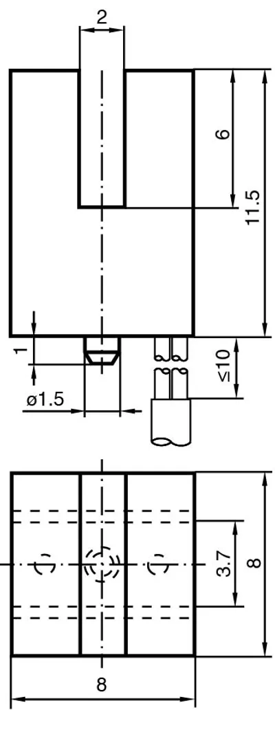 Inductive slot sensor SJ2-N-Y34361