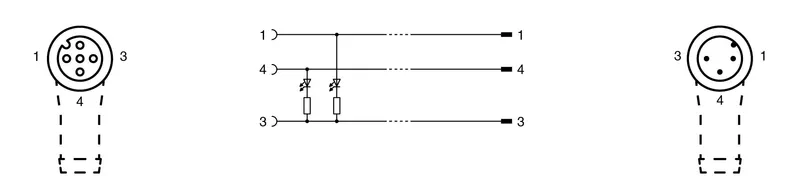Connection cable V1-W-E2-BK5M-PUR-U-V1-W — photo 4 of 4