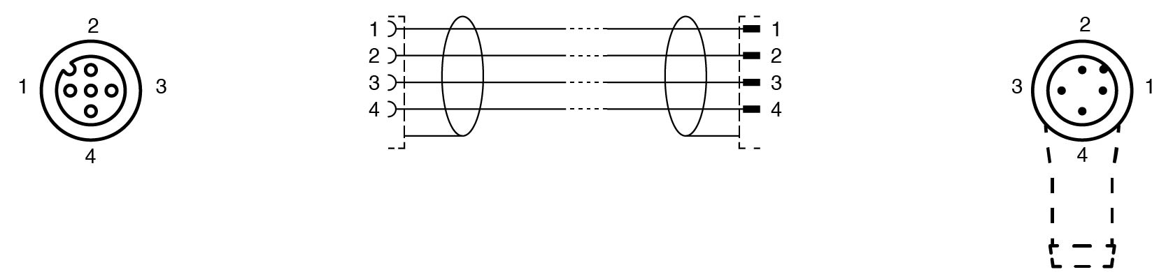 Connection cable, shielded V1-G-1,2M-PUR-ABG-V1-W — photo 4 of 4
