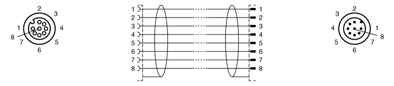 Connection cable, shielded V19-G-1,8M-PUR-ABG-V19-G — photo 4 of 4