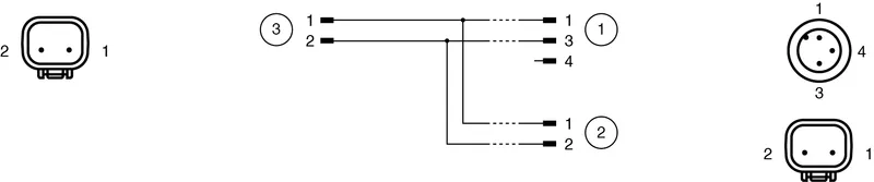 Pepperl Fuchs DTM2P-TEE-PVC-V11S/DTM2P-HOE – Y connection cable — photo 4 of 4