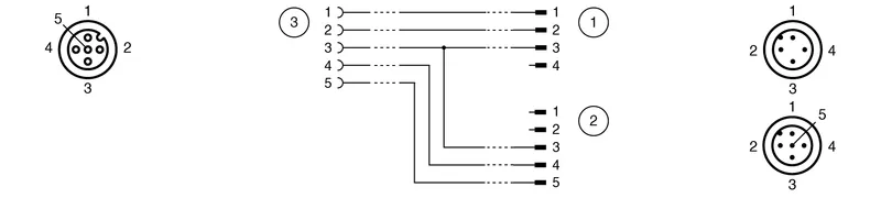 Pepperl Fuchs V1S-G-0,15-PUR-U-T-0,15-V1-G-Y – Y connection cable — photo 4 of 4