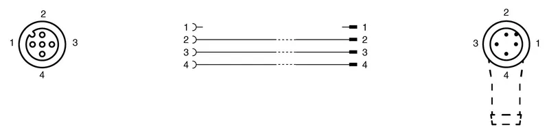 Connection cable V1-G-OR3M-PUR-A1-V1-W-Y0168823 — photo 4 of 4
