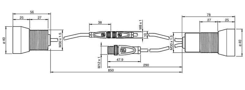 Pepperl Fuchs UDCM-30GS-3EP-IO-0,2M-V19 – Double sheet sensor — photo 3 of 4