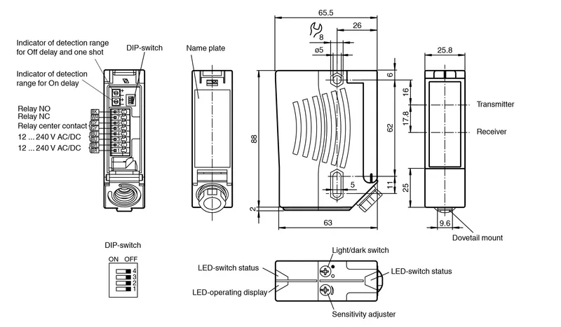 Retroreflective sensor RLK28-55-Z/31/116 — photo 3 of 3