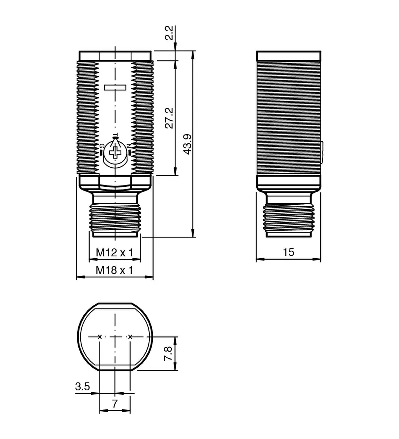 Retroreflective sensor GLV18-55-G/73/120 — photo 3 of 4