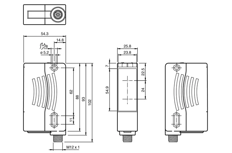 Retroreflective sensor OBR50M-R300-2PP-V1 — photo 3 of 5