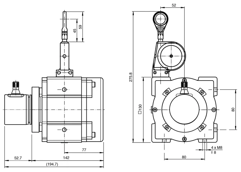 Pepperl Fuchs ECA30PL-05A4A-B16BD:NN – Cable pull rotary encoder