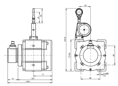 Cable pull rotary encoder ECI30PL-05A4A-UD1BE:02