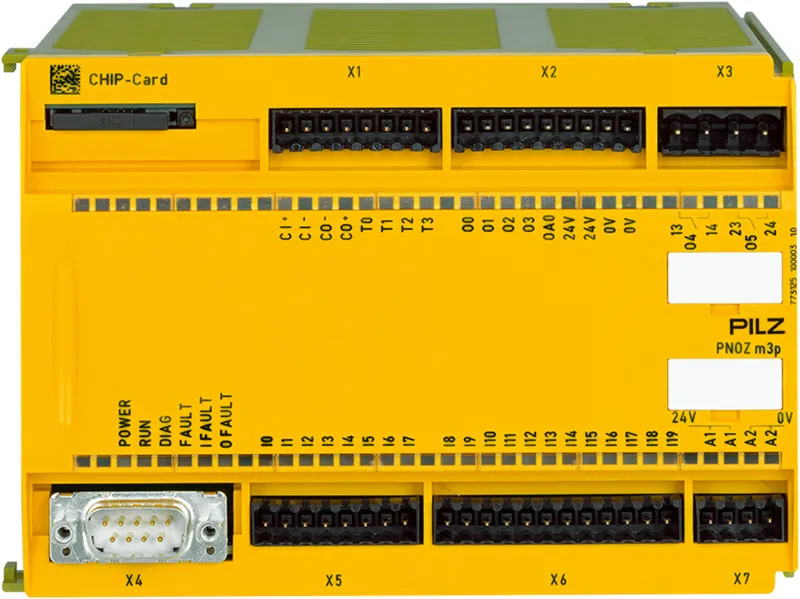 PNOZ m3p base unit burner function