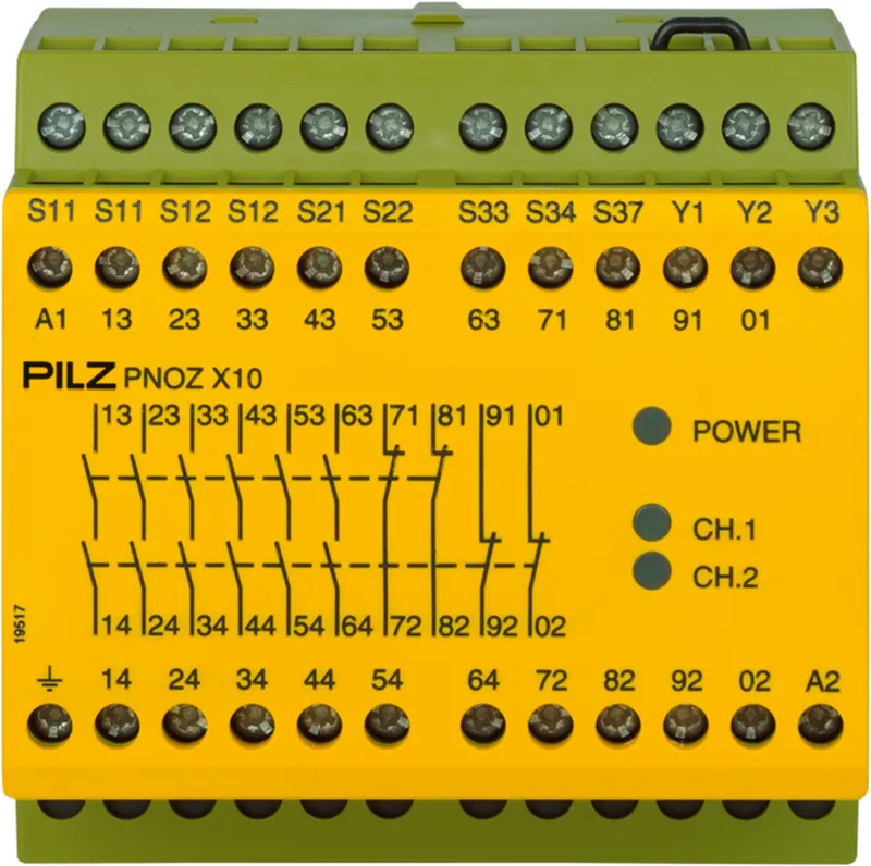 PNOZ X10 42VAC 6n/o 4n/c 3LED
