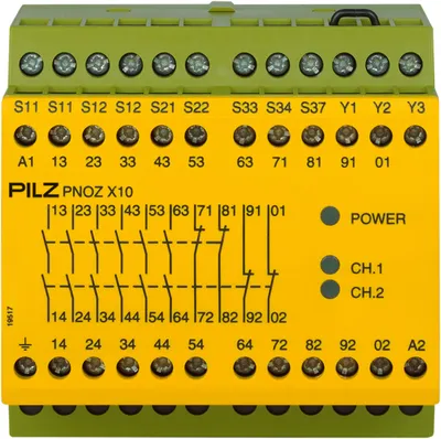PNOZ X10 24VAC 6n/o 4n/c 3LED