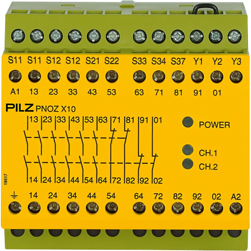 PNOZ X10 110-120VAC 6n/o 4n/c 3LED