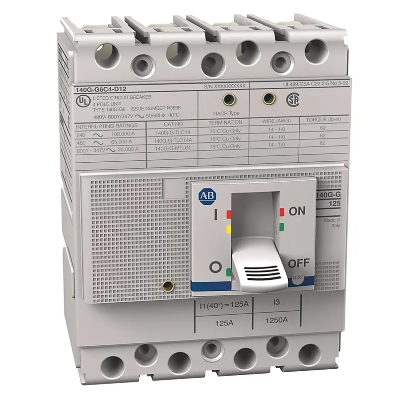 Rockwell Automation / Allen-Bradley 140G-G6C4-D11 – 140G 125A Frame Molded Case Ckt-Bkr