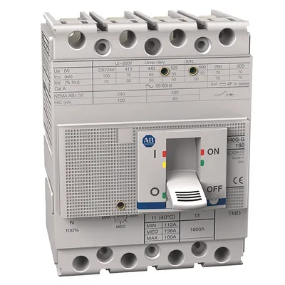 Rockwell Automation / Allen-Bradley 140G-G6E4-D16 – 140G 160A Frame Molded Case Ckt-Bkr