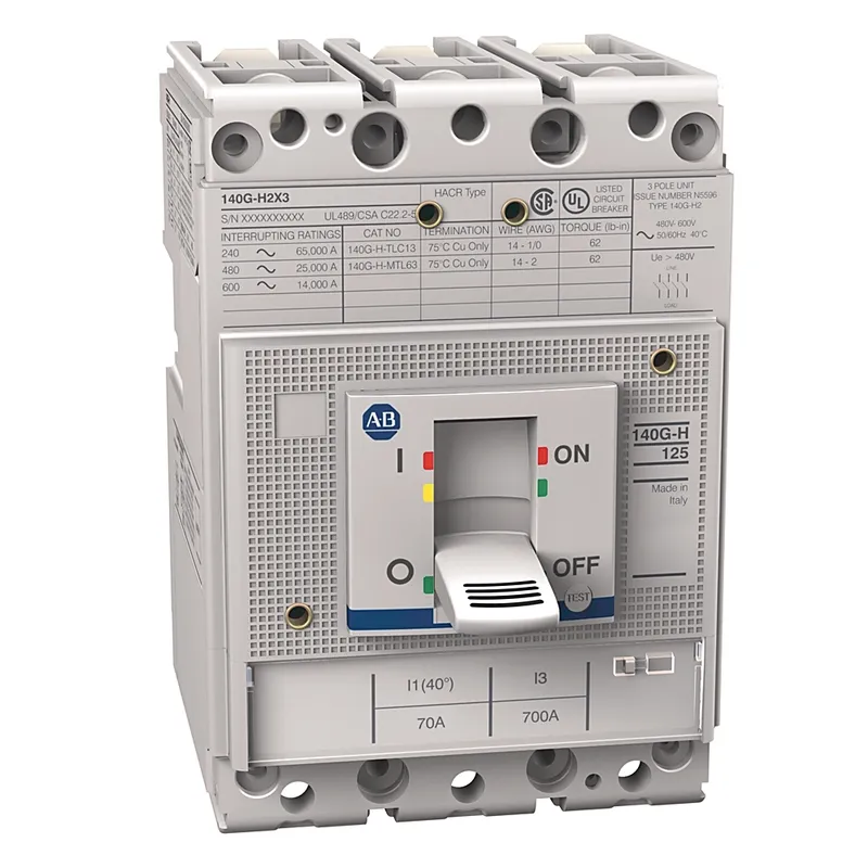 Rockwell Automation / Allen-Bradley 140G-H2C3-C70-SJ-TA – 140G 125A H Frame Molded Case Ckt-Bkr — photo 1 of 2