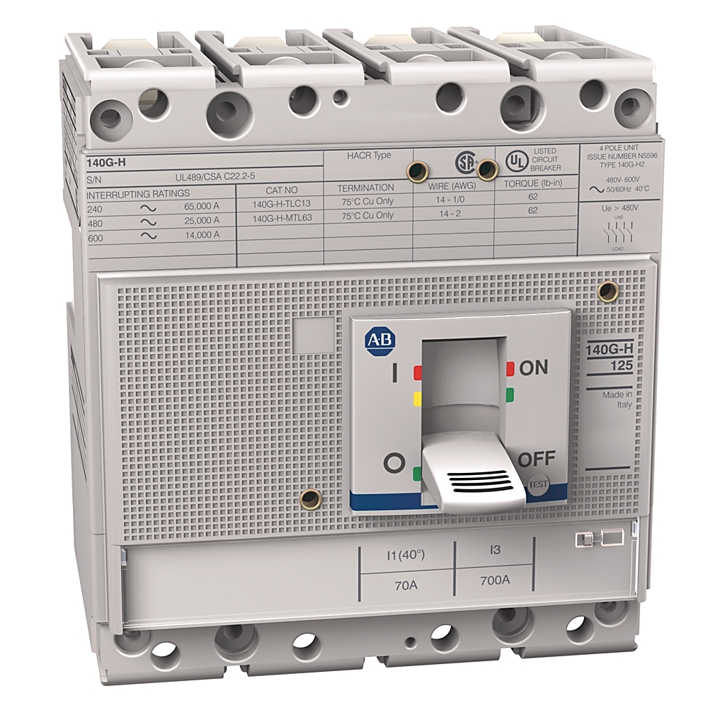 Allen-Bradley 140G-H2C4-C16 – 140G 125A Frame Molded Case Ckt-Bkr Allen-Bradley 140G-H2C4-C16 – 140G 125A Frame Molded Case Ckt-Bkr