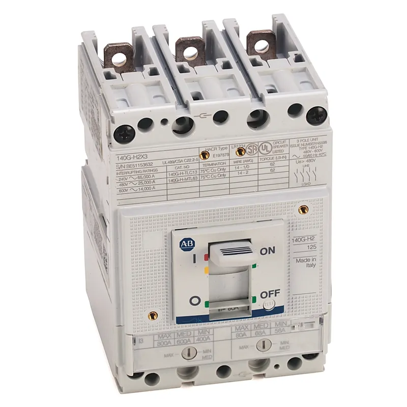 Rockwell Automation / Allen-Bradley 140G-H2F3-C90-SD-BA – 140G 125A H Frame Molded Case Ckt-Bkr — photo 1 of 2