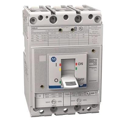 Rockwell Automation / Allen-Bradley 140G-H2F3-D10-AB – 140G 125A H Frame Molded Case Ckt-Bkr