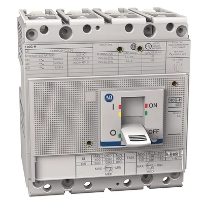 Rockwell Automation / Allen-Bradley 140G-H2F4-D12-SD – 140G 125A H Frame Molded Case Ckt-Bkr
