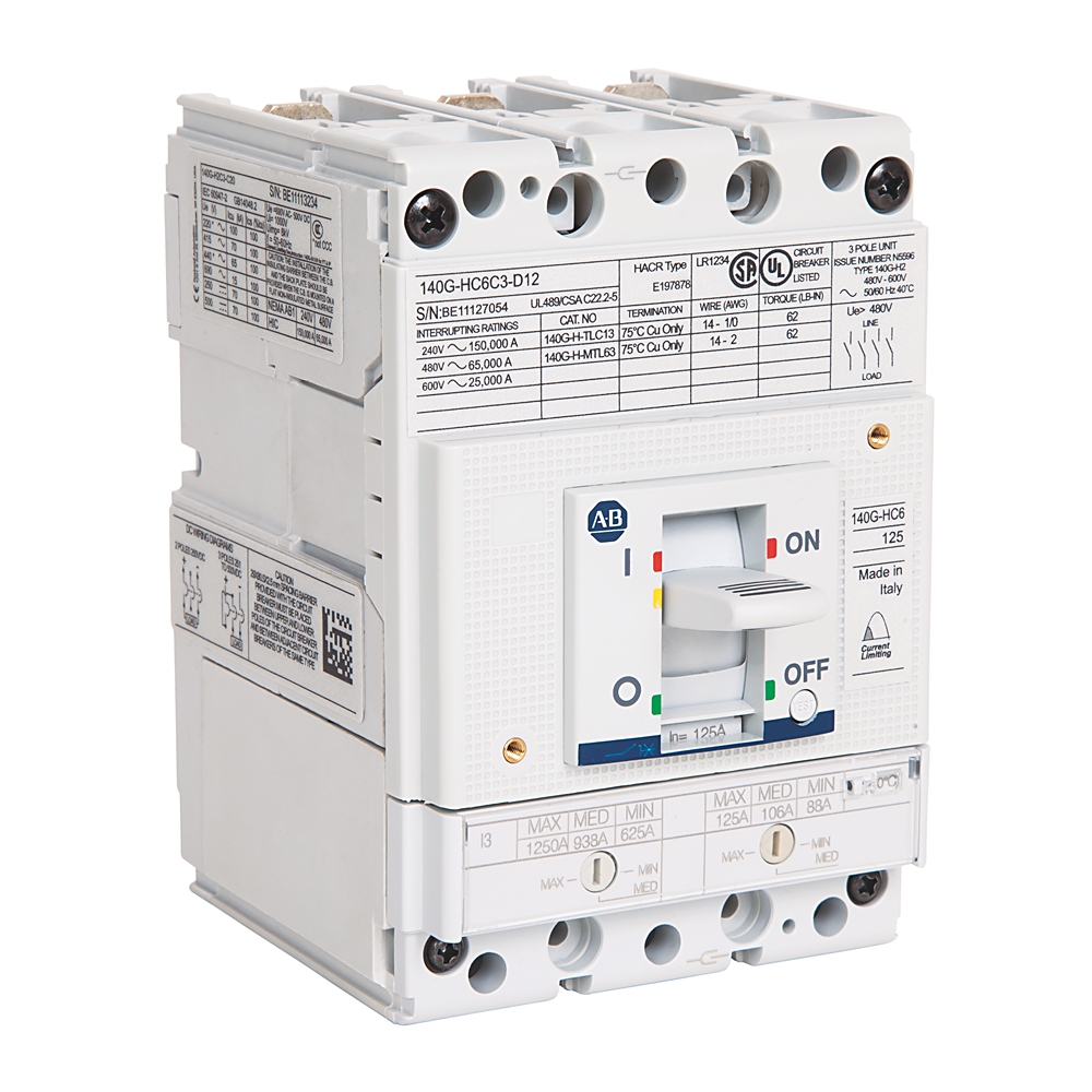 Allen-Bradley 140G-HC6C3-C30 – 140G 125A Frame Molded Case Ckt-Bkr Allen-Bradley 140G-HC6C3-C30 – 140G 125A Frame Molded Case Ckt-Bkr