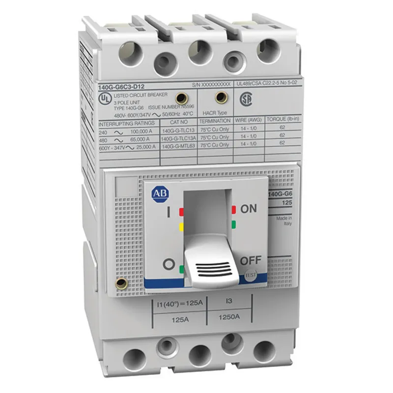 Rockwell Automation / Allen-Bradley 140G-J6F4-D20-AA – 140G 250A J Frame Molded Case Ckt-Bkr