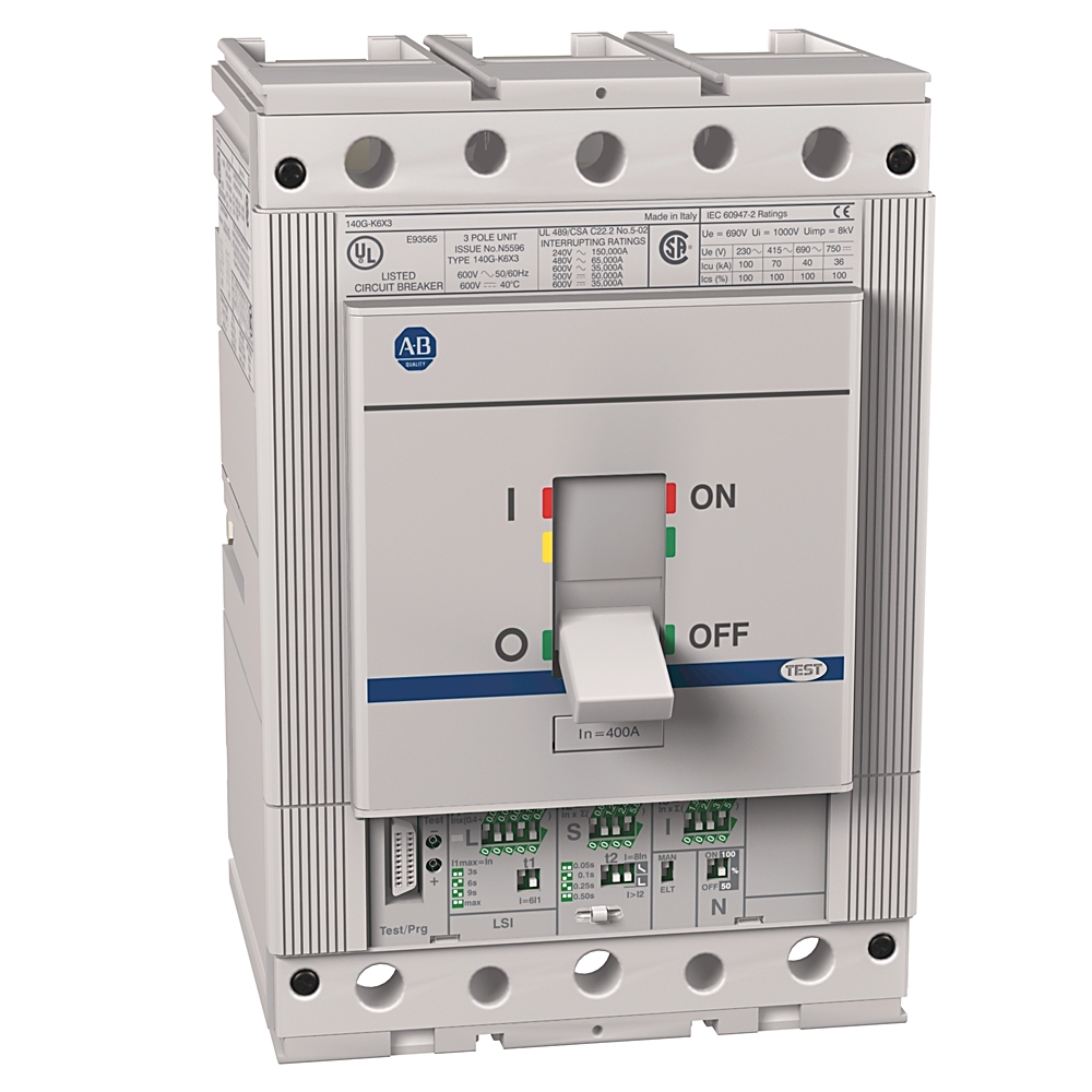 Allen-Bradley 140G-K6H3-D40-UC – 140G 400A K Frame Molded Case Ckt-Bkr Allen-Bradley 140G-K6H3-D40-UC – 140G 400A K Frame Molded Case Ckt-Bkr