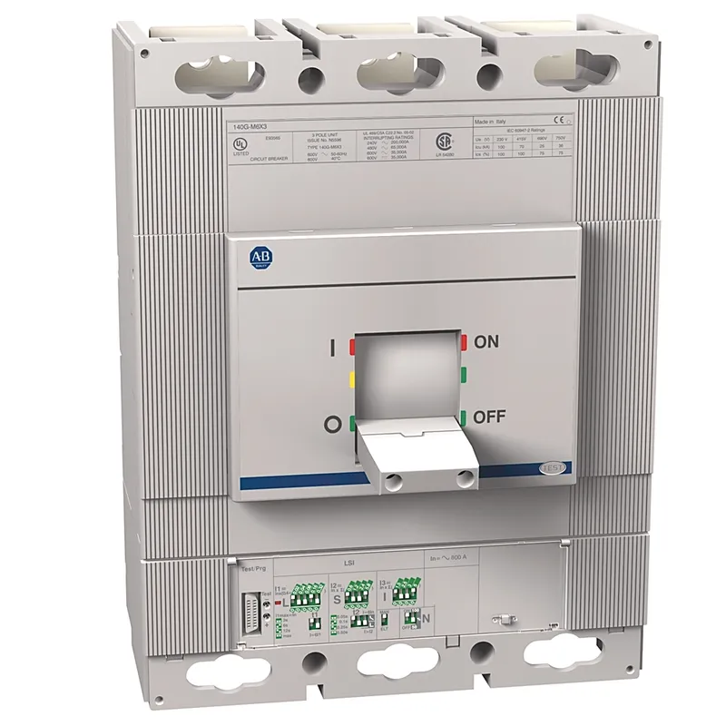 Rockwell Automation / Allen-Bradley 140G-M6H3-D80-AA – 140G 800A M Frame Molded Case Ckt-Bkr — photo 1 of 2