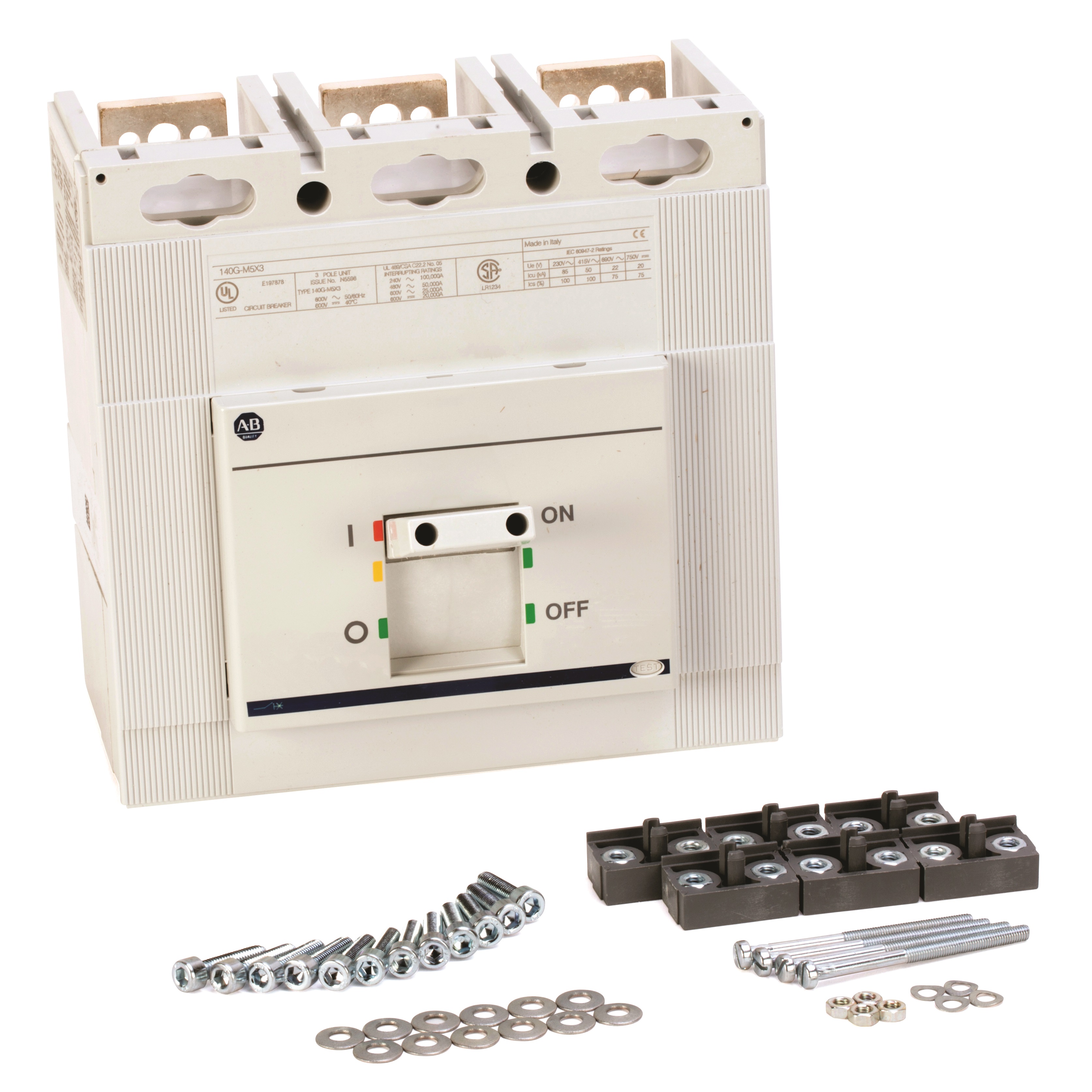 Rockwell Automation / Allen-Bradley 140G-M6I3-D80-UJ-AA – 140G 800A M Frame Molded Case Ckt-Bkr