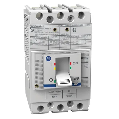 Rockwell Automation / Allen-Bradley 140G-N6H3-E12-SJ-FB – 140G 1200A N Frame Molded Case Ckt-Bkr