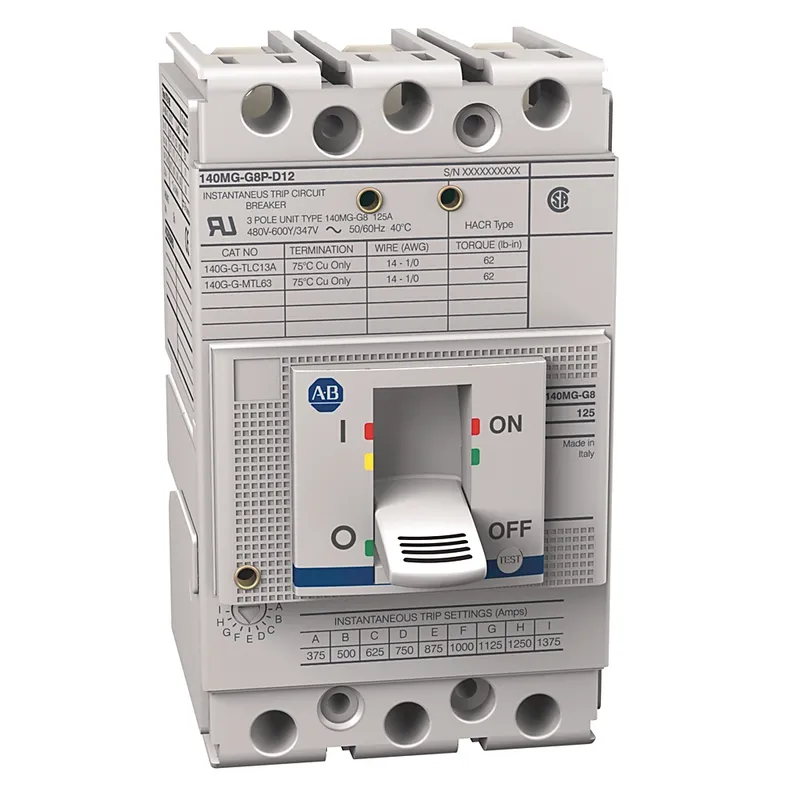 Rockwell Automation / Allen-Bradley 140MG-G8P-D12-BA-MT – 140G 125A G Frame Mtr Protection Ckt-Bkr