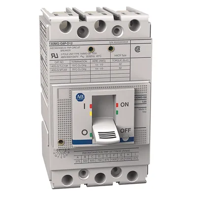 Rockwell Automation / Allen-Bradley 140MG-G8P-D12 – 140MG 125A G Frame Motor Ckt Protector