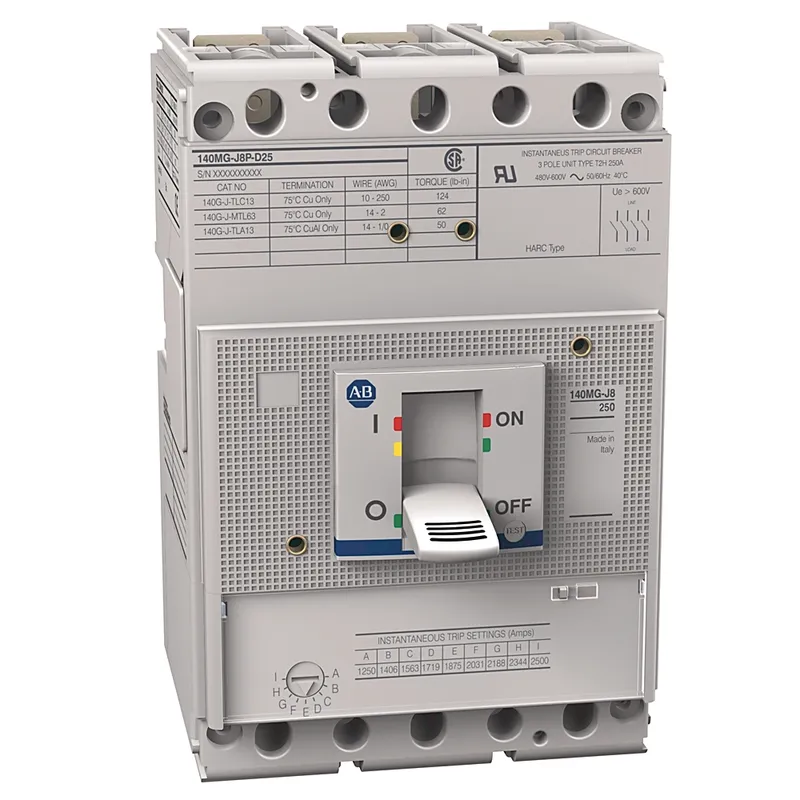 Rockwell Automation / Allen-Bradley 140MG-J8P-D22 – 140MG 225A J Frame Motor Ckt Protector