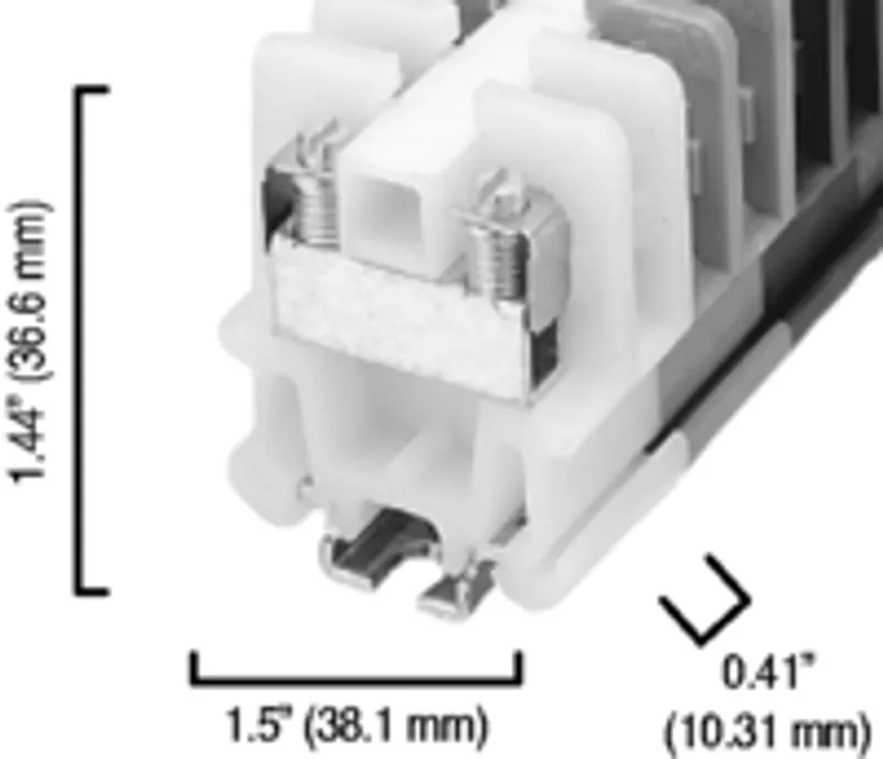 Rockwell Automation / Allen-Bradley 1492-CA1G – TERM BLCK Rail MTD 1P 55A GRN — photo 4 of 4