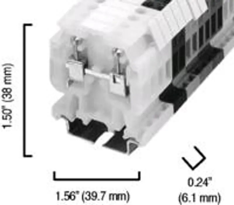 Rockwell Automation / Allen-Bradley 1492-HM1BL – TERM BLCK Multi-Rail MTD 1P 30A BLK — photo 3 of 4